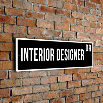 Interior Designer street sign