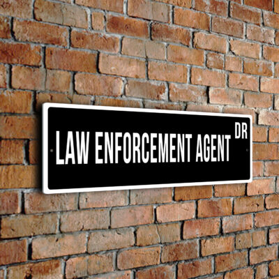 Law-Enforcement-Agent street sign