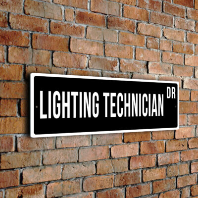 Lighting-Technician street sign