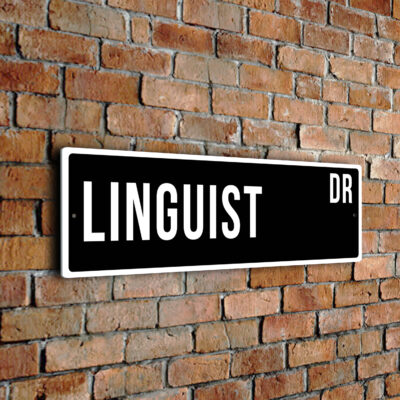 Linguist street sign