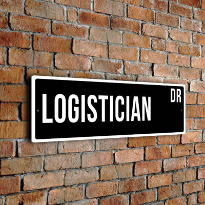 Logistician street sign