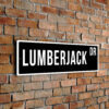 Lumberjack street sign