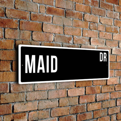 Maid street sign