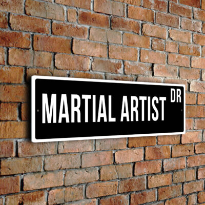 Martial-Artist street sign