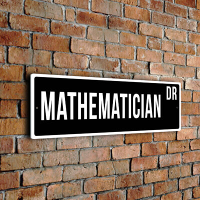 Mathematician street sign