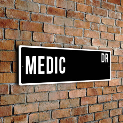 Medic street sign