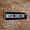 Music Director street sign
