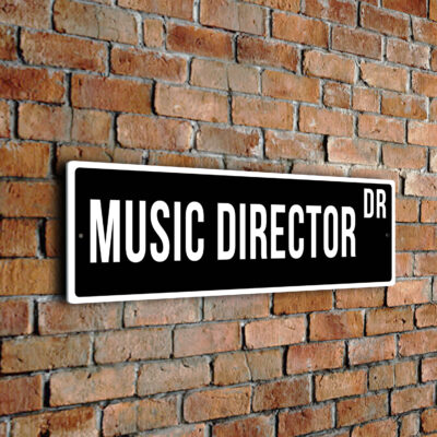 Music Director street sign