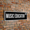 Music Educator street sign