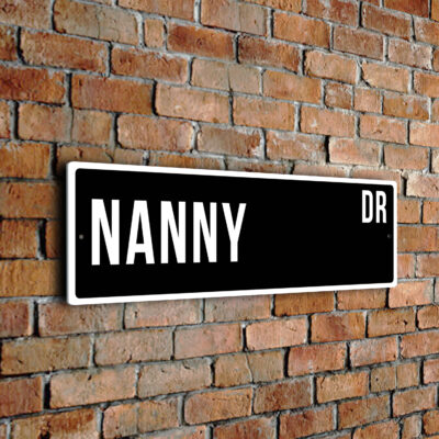 Nanny street sign