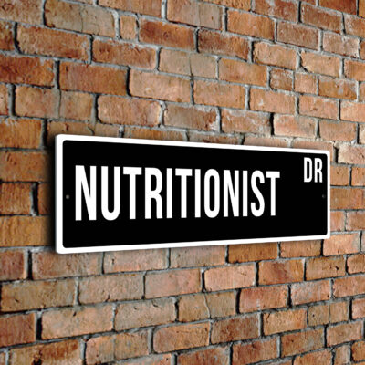 Nutritionist street sign