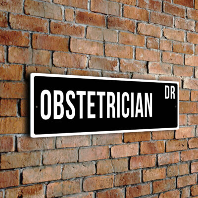 Obstetrician street sign