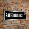 Paleontologist street sign