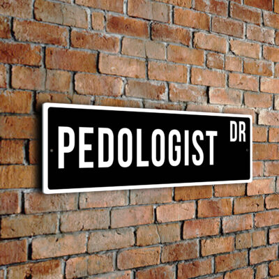 Pedologist street sign