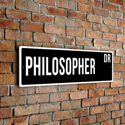 Philosopher street sign