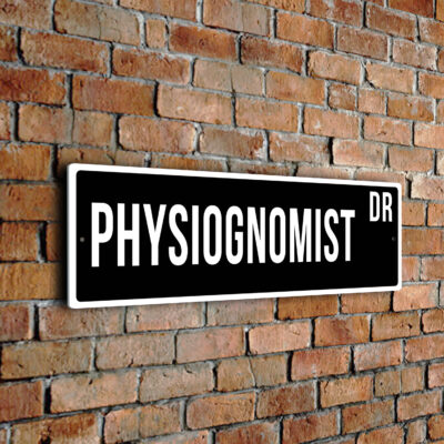 Physiognomist street sign