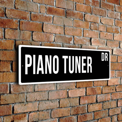 Piano Tuner street sign