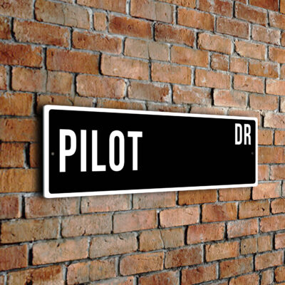 Pilot street sign