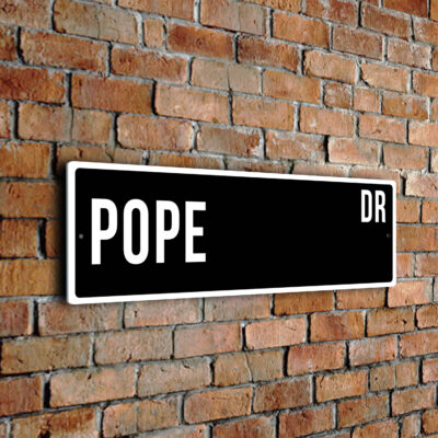 Pope street sign