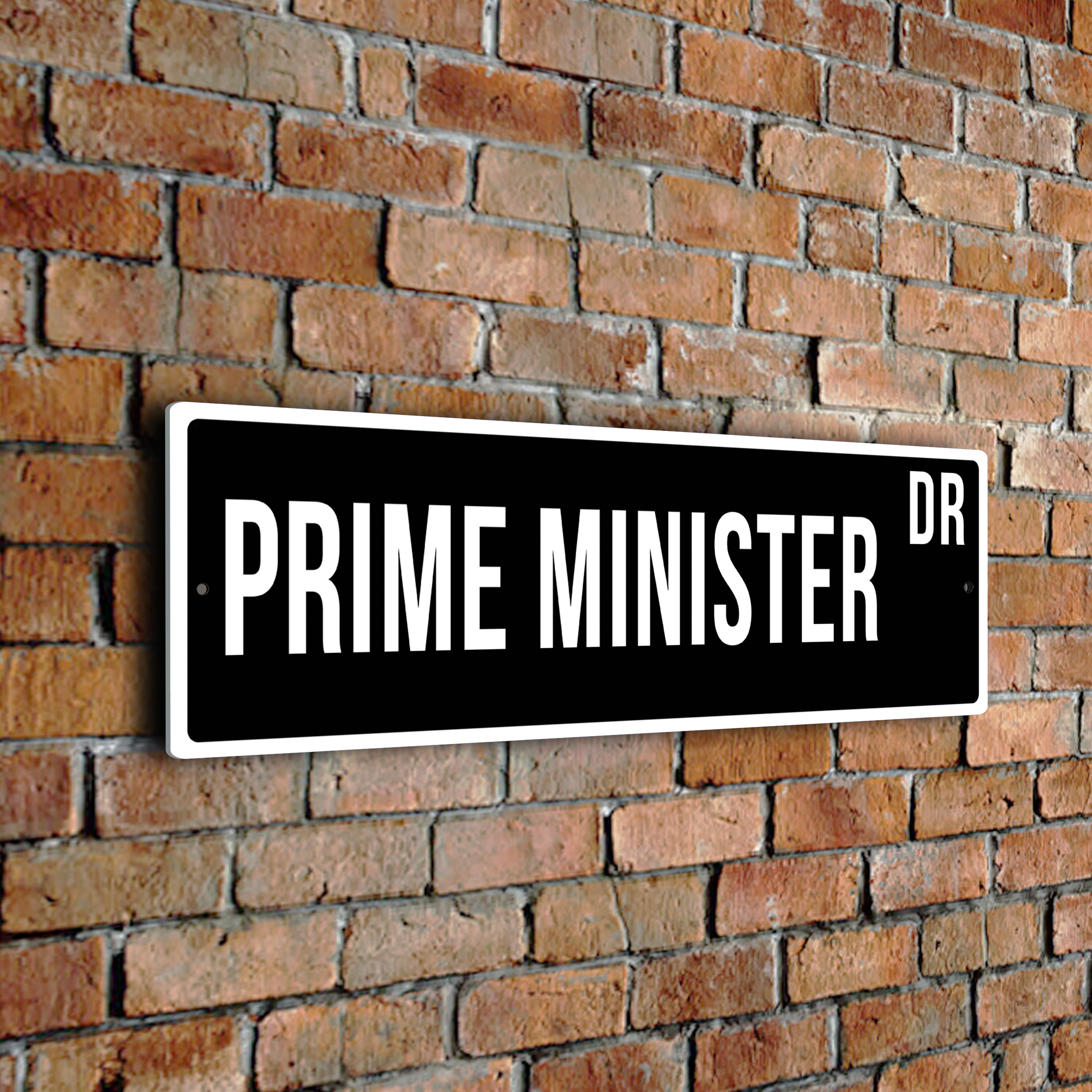 Prime Minister street sign