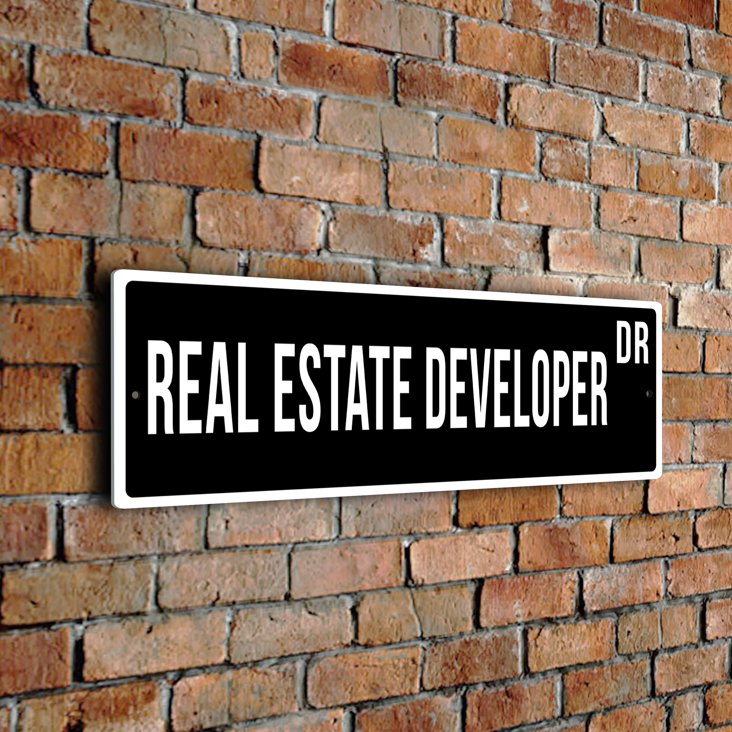 Real Estate Developer street sign