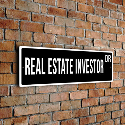 Real Estate Investor street sign