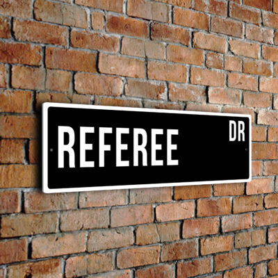 Referee street sign