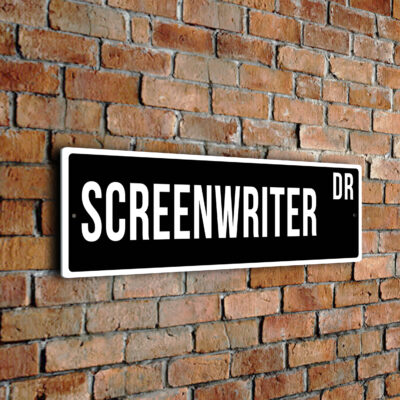 Screenwriter street sign