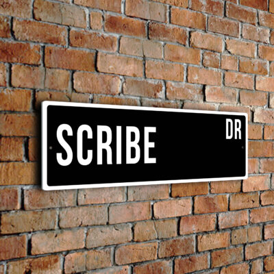 Scribe street sign