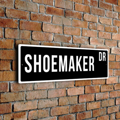 Shoemaker street sign