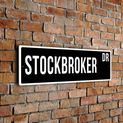 Stockbroker street sign