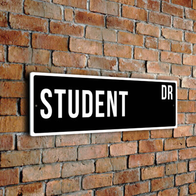 Student street sign
