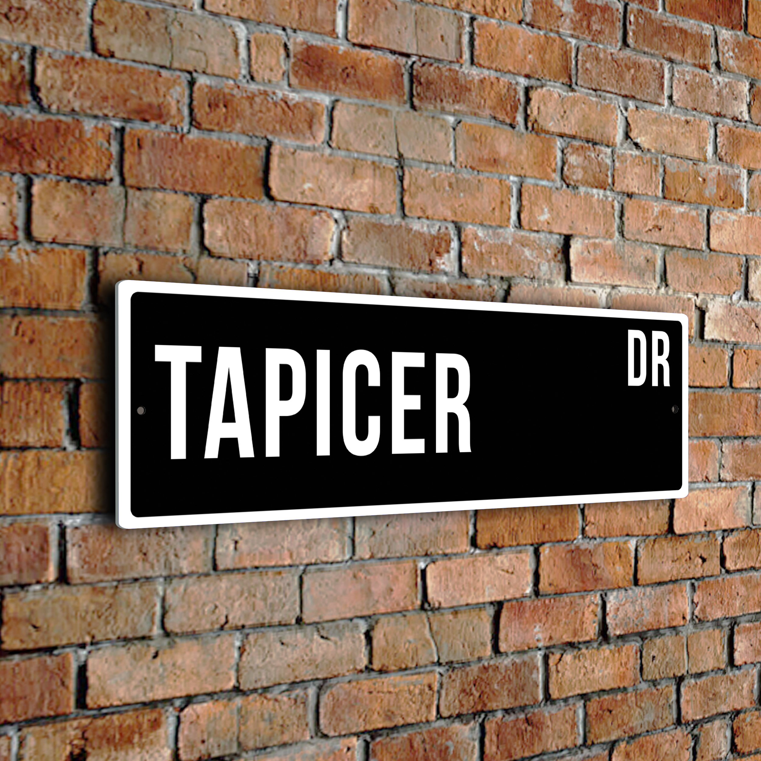 Tapicer street sign