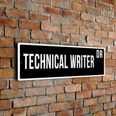 Technical Writer street sign