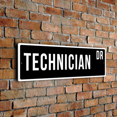 Technician street sign