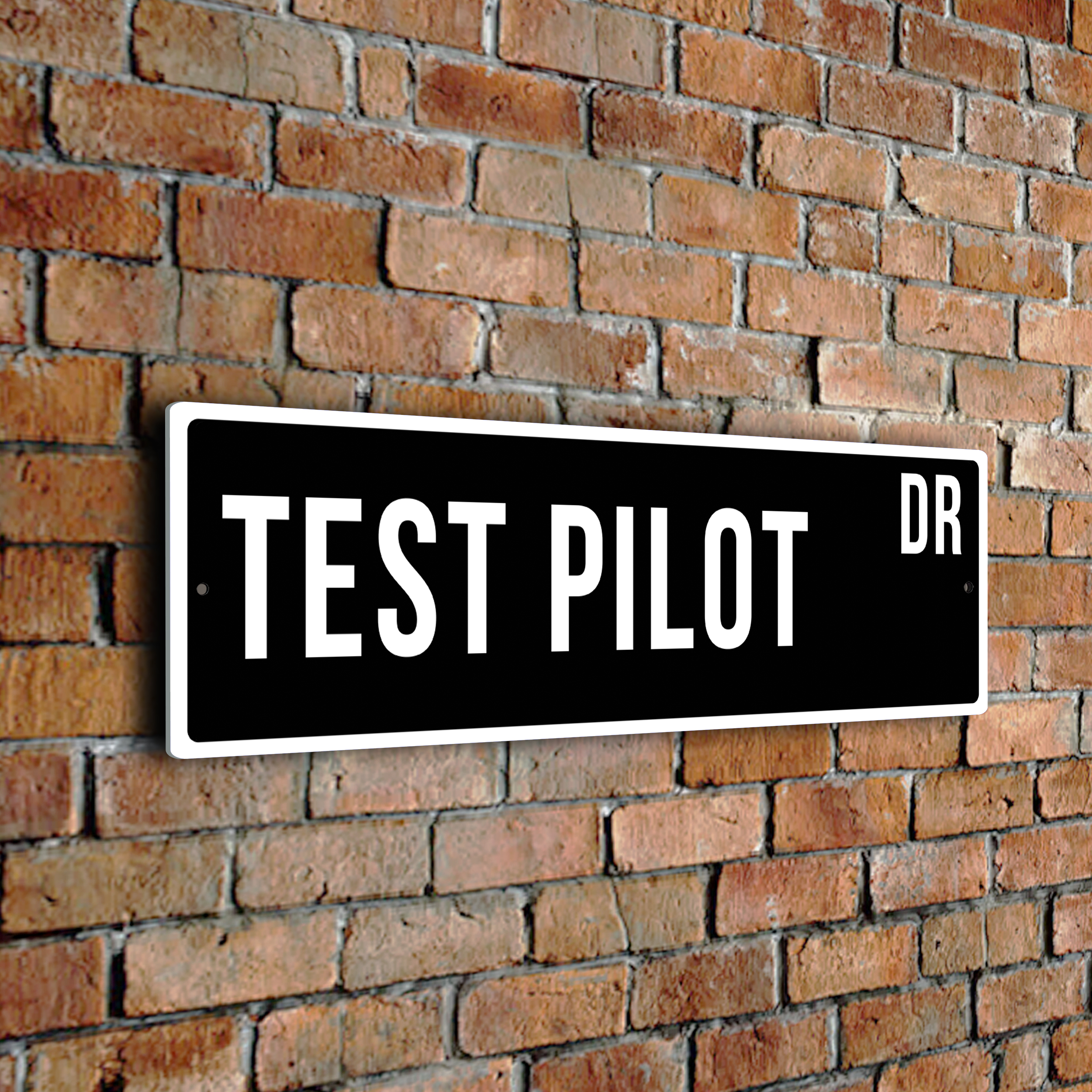 Test Pilot street sign