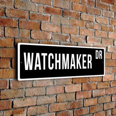 Watchmaker street sign