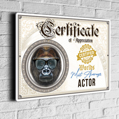 Fun Actor Certificate