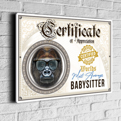 Fun Babysitter Certificate