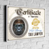 Fun Tax Lawyer Certificate