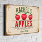 Personalized Apples Sign