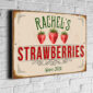 Personalized Strawberries sign