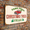 Farm Fresh Christmas Trees For Sale Sign