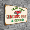 Farm Fresh Christmas Trees For Sale Sign