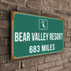 Bear Valley Resort Ski Sign