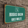 Bogus Basin Ski Resort Distance Sign