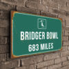 Bridger Bowl Ski Resort distance Sign