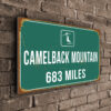 Camelback Mountain Ski Resort Distance Sign