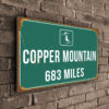 Copper Mountain Ski Resort Distance Sign