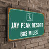 Jay Peak Ski Resort Distance Sign